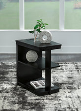 Bay Furniture Gallery - Ashley Furniture - Winbardi Chairside End Table - Chair Side End Table / Black - T786-7